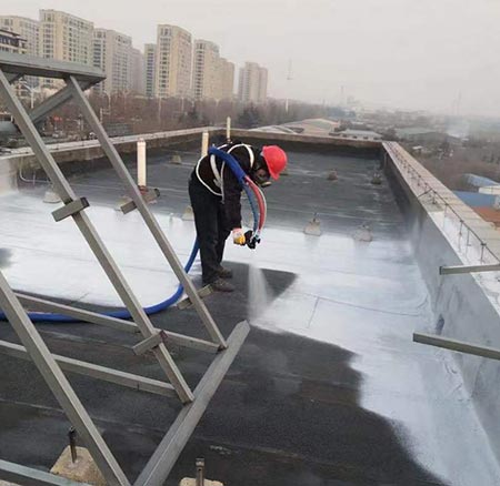 屋顶防水聚脲喷涂施工